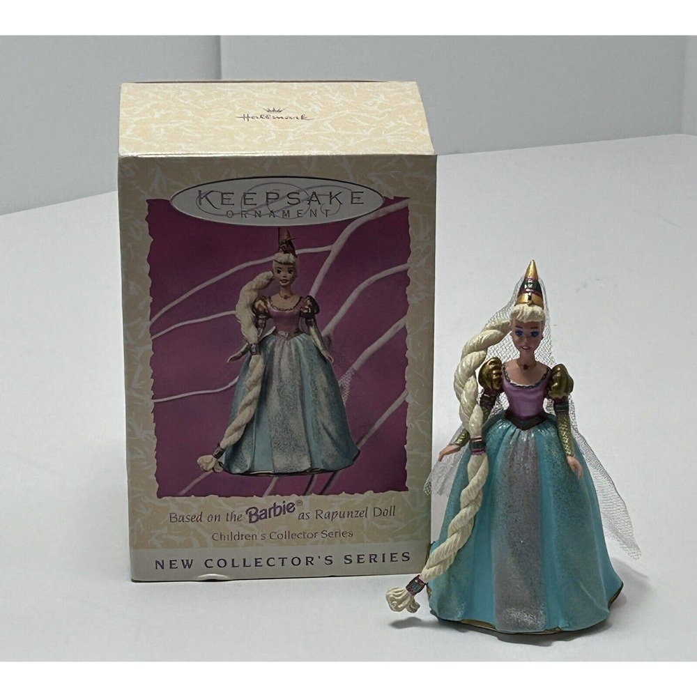HALLMARK KEEPSAKE ORNAMENT BARBIE‎ RAPUNZEL 1997 CHILDREN'S COLLECTORS SERIES